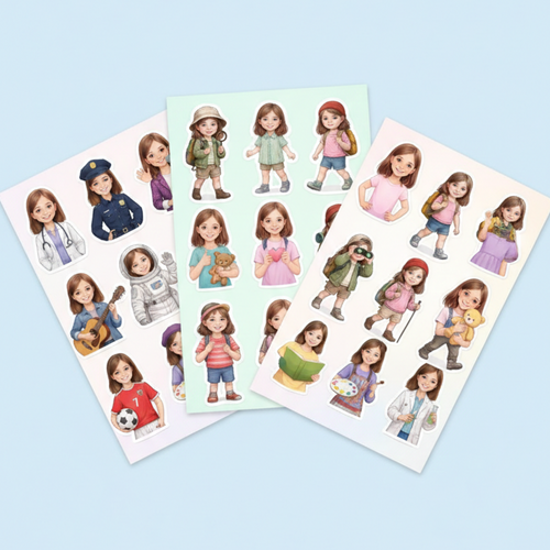 Kız Çocuk Çıkartma Paketi